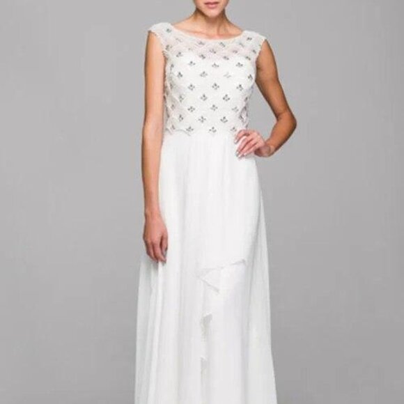 Scoop Neck Sheath Shape Evening Dress JT590W